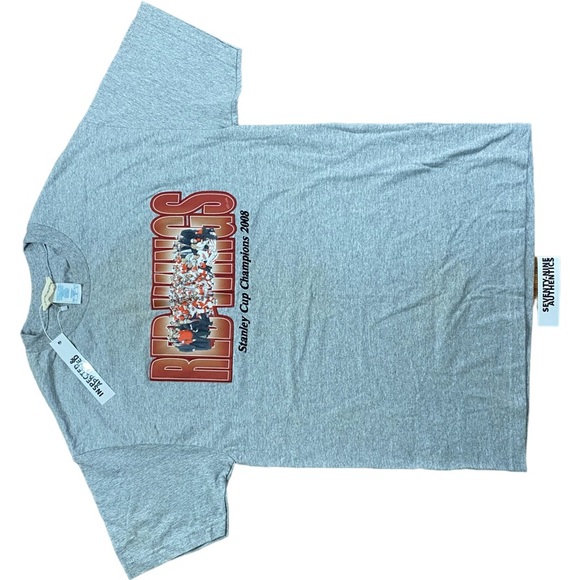 CLOSING SALE - Vintage Detroit RedWings 2008 Stanley Cup Champions - Stitched - Picture 3 of 7